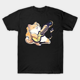 Cat Playing A Guitar T-Shirt